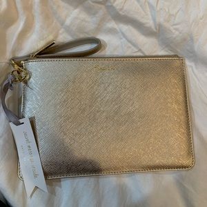 gold Prosecco Time wristlet